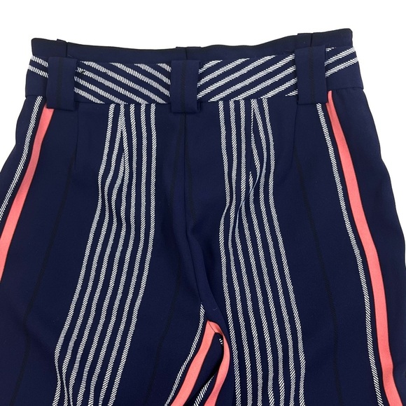 Express Women’s Blue with White & Orange Stripes Tapered Dress Pants Size 2S - Picture 4 of 10